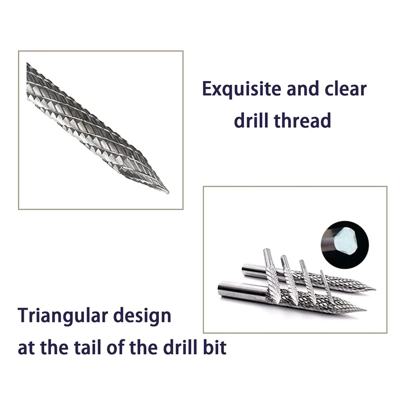 High Carbide Steel Burr Bits Tire Reamers Carbide Cutters Rotary Files Reamers Wire Cutter Tire Repair Tool