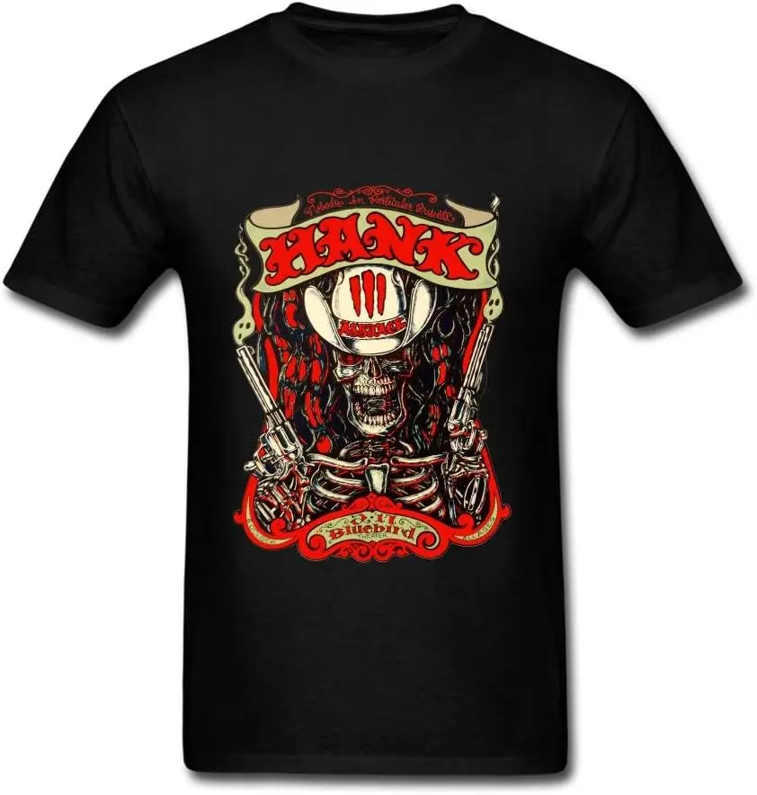 

Мужские 100% хлопок III музыкант Хэнка 3 альбомы Высокое качество 100% хлопок короткий рукав