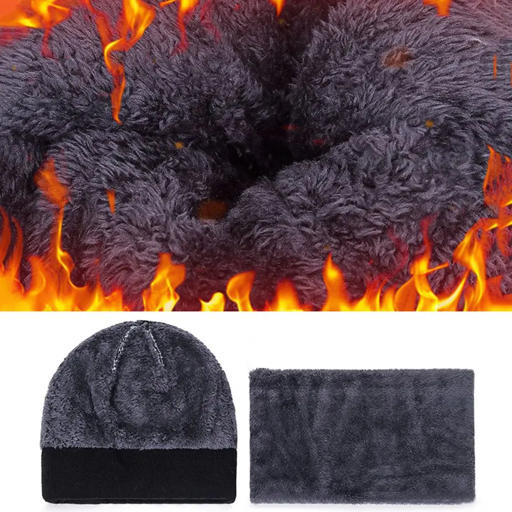 قبعة صغيرة محبوكة لركوب الدراجات للأولاد والبنات من الصوف السميك قبعة صغيرة مقاومة للرياح وشاح شتوي دافئ #5