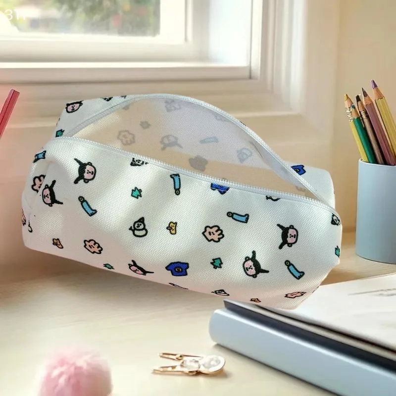 Large Capacity Capybara Pencil Case with Zipper - Ideal for Cosmetics and School Supplies