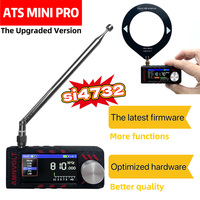 MINI PRO 1.9 Inch SI4732 Pocket Mini Radio 0.5-108mhz LSB USB AM FM Radios HF SW M W VHF All Band Radio Receiver With Antenna