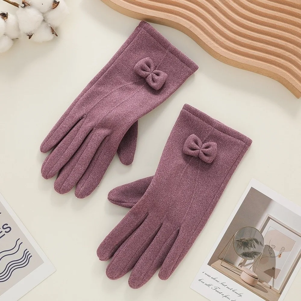 Plush Winter Gloves Warm Windproof Driving Mittens Touchable Screen Coldproof Windproof Cold Proof Gloves
