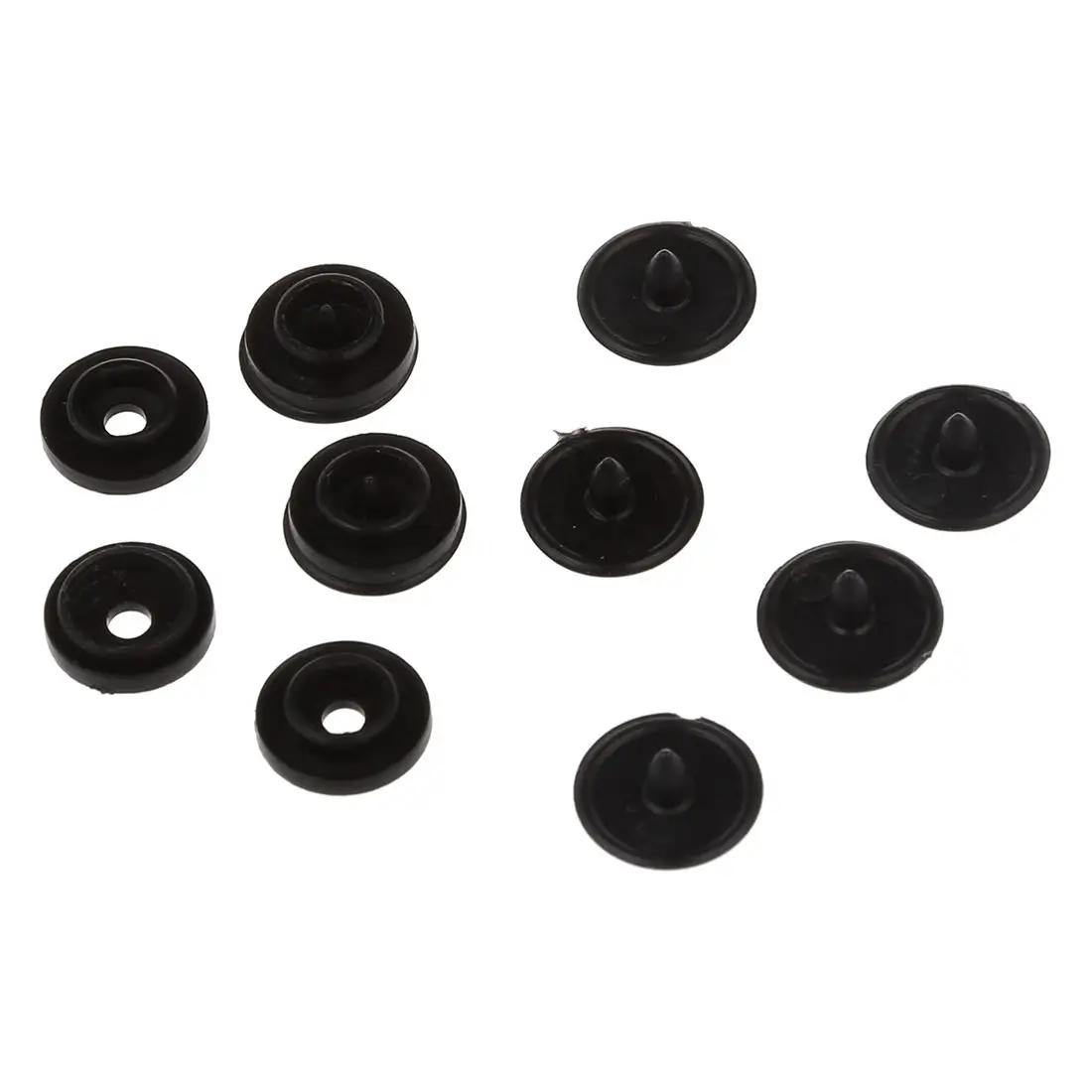 50 pcs T3 SNAPS press studs Scrapbook Sewing buttons black