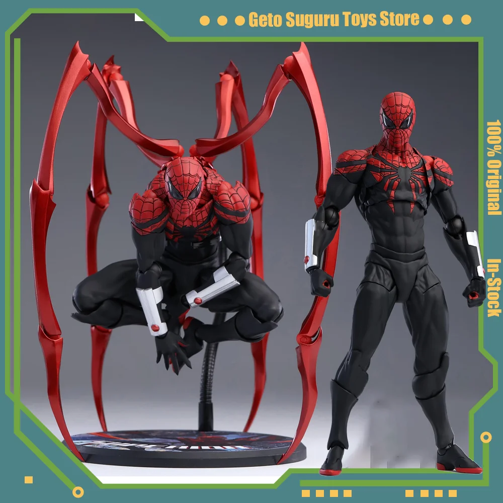 

MessToys Superior Spiderman Figure CT Toys Black Red Spider Man Anime Action Figure Statue Movable Model Collection Toys Gifts