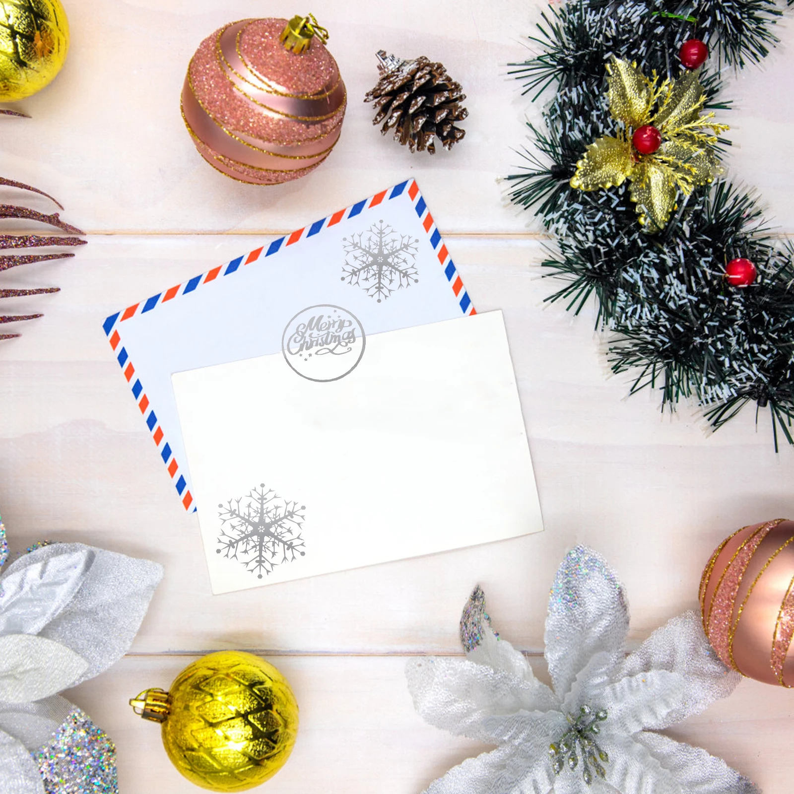 

3PCS Snowflake Stickers Christmas Decorative Xmas Decals Festival Kids Kindergarten Stationery Laptop Gift Wrapping Adorable