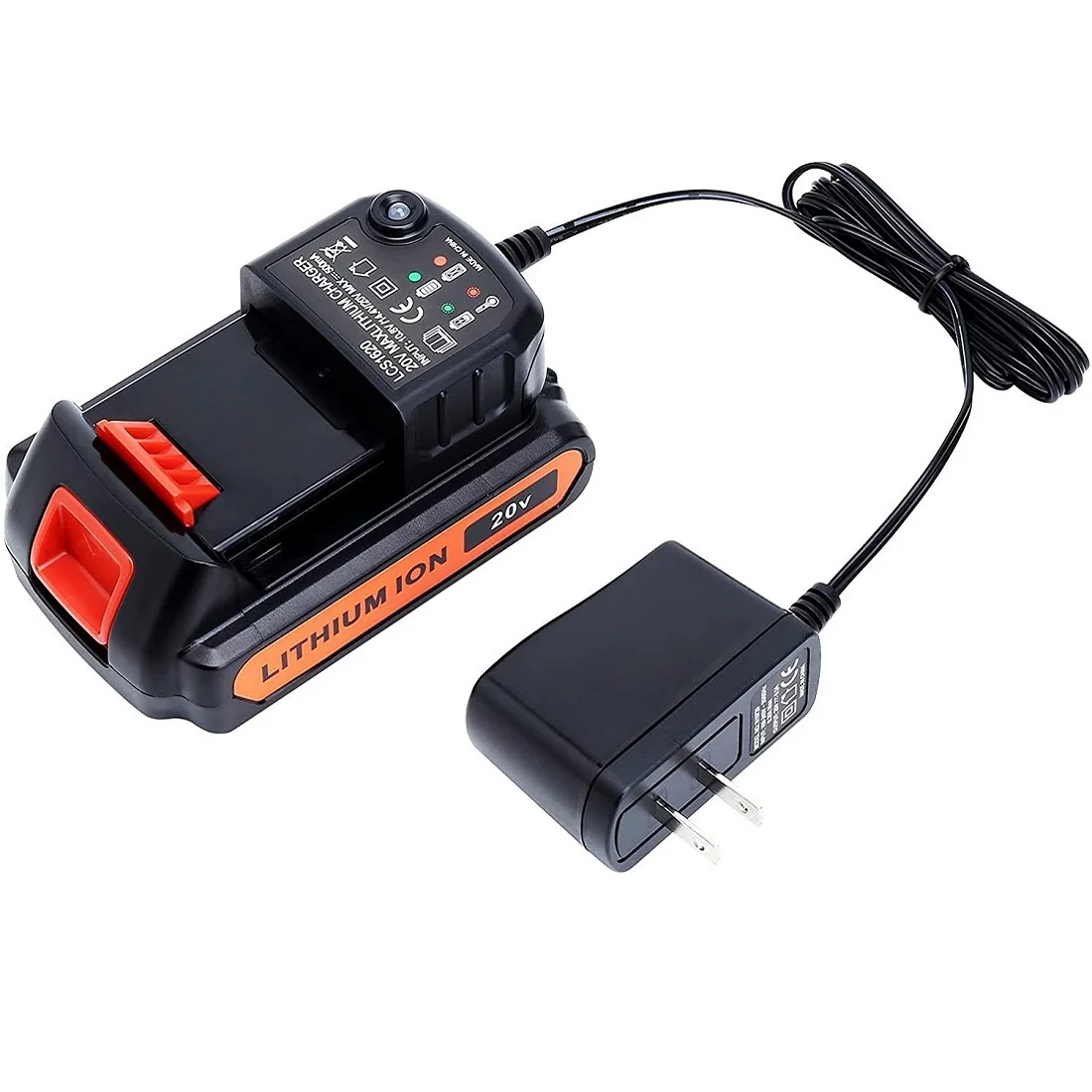 Lithium Battery Charger For Black&Decker Li-ion 10.8V 14.4V 20V Serise LBXR20 LB20 LBX20 LBX4020 Electric Drill Screwdriver Tool