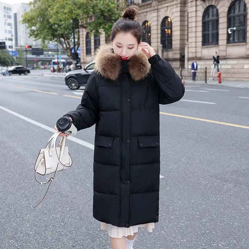 Women\'s Cotton Jacket Korean Down Coats Women\'s Down Jacket 2023 Winter Long Woman Coat Winter Women\'s Cold Coat Puffer Jacket