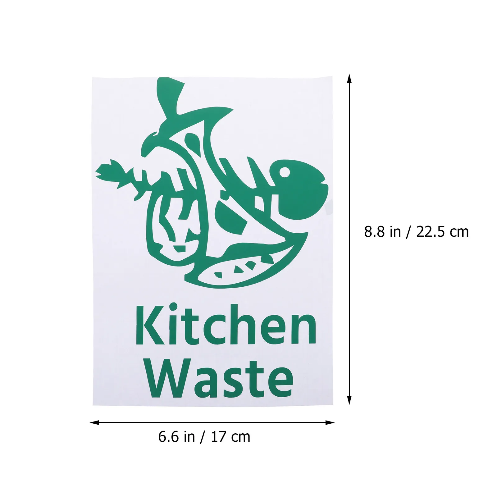 5Pcs Garbage Classification Stickers PVC Tear Resistant Waterproof Adhesive Labels for Trash Sorting Recycling Bins