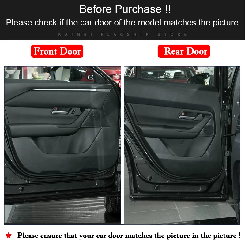 For Mazda CX-50 CX50 2022 - 2024 2025 Car Inner Door Anti-Kick Pad Cover Sticker Glove Box Protective Interior Decor Accessories