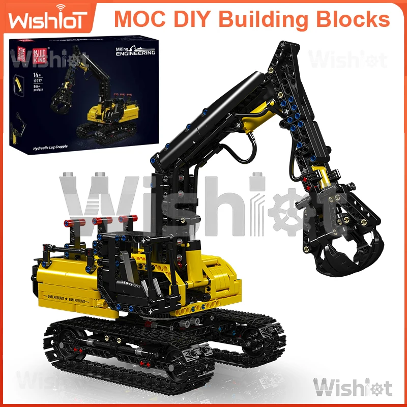

17077 Hydraulic Log Grapple Building Set 866pcs Technical Construction Equipment with Working Functions for Kids DIY Gift