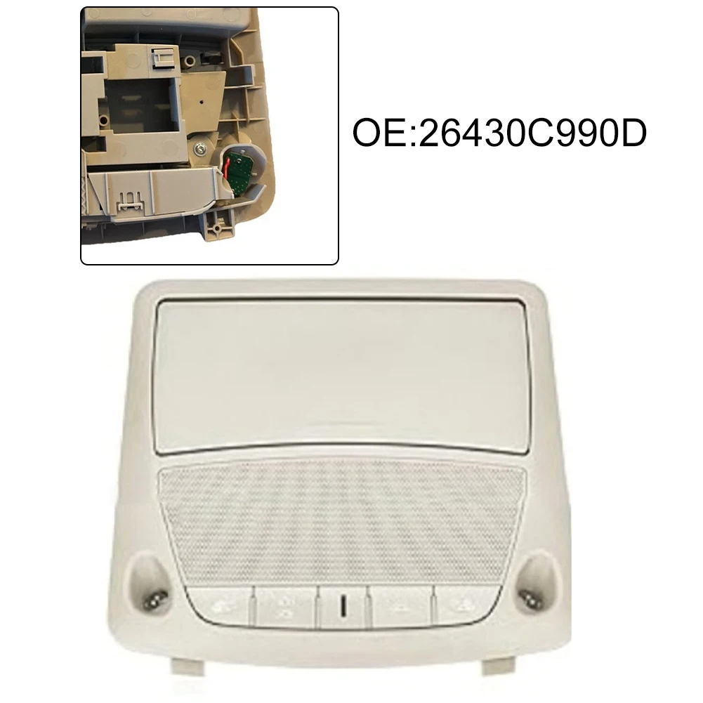 

Внутренняя верхняя консоль автомобиля, лампа для чтения карт, лампа для Nissan 2013-2018 26430-C990D, купольный светильник, потолочный светильник для чтения, замена