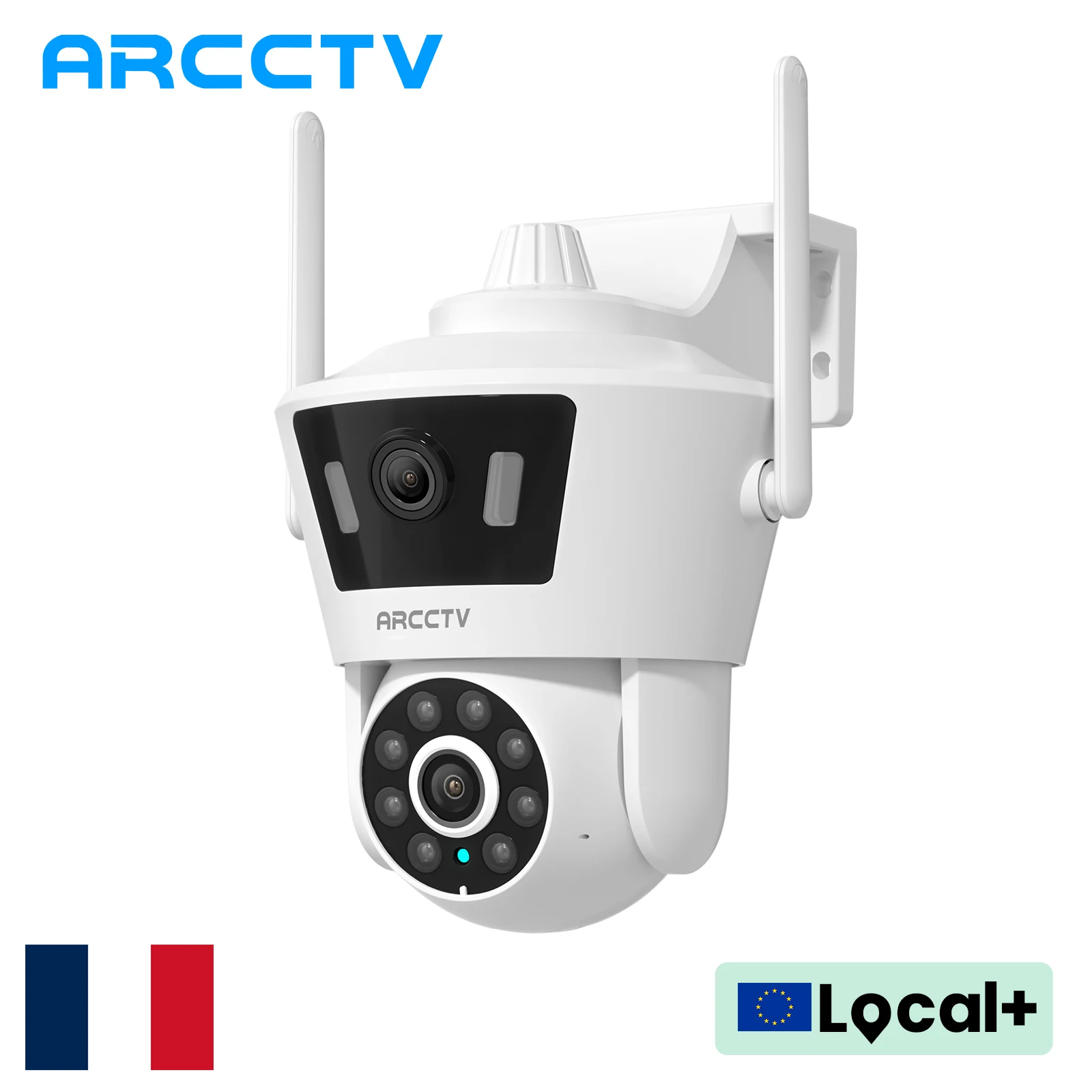 ARCCTV 2K WiFi Überwachungskamera 24/7 Aufnahme Auto Human Tracking Farbe Nachtsicht Außenüberwachungskamera Zwei-Wege-Audio