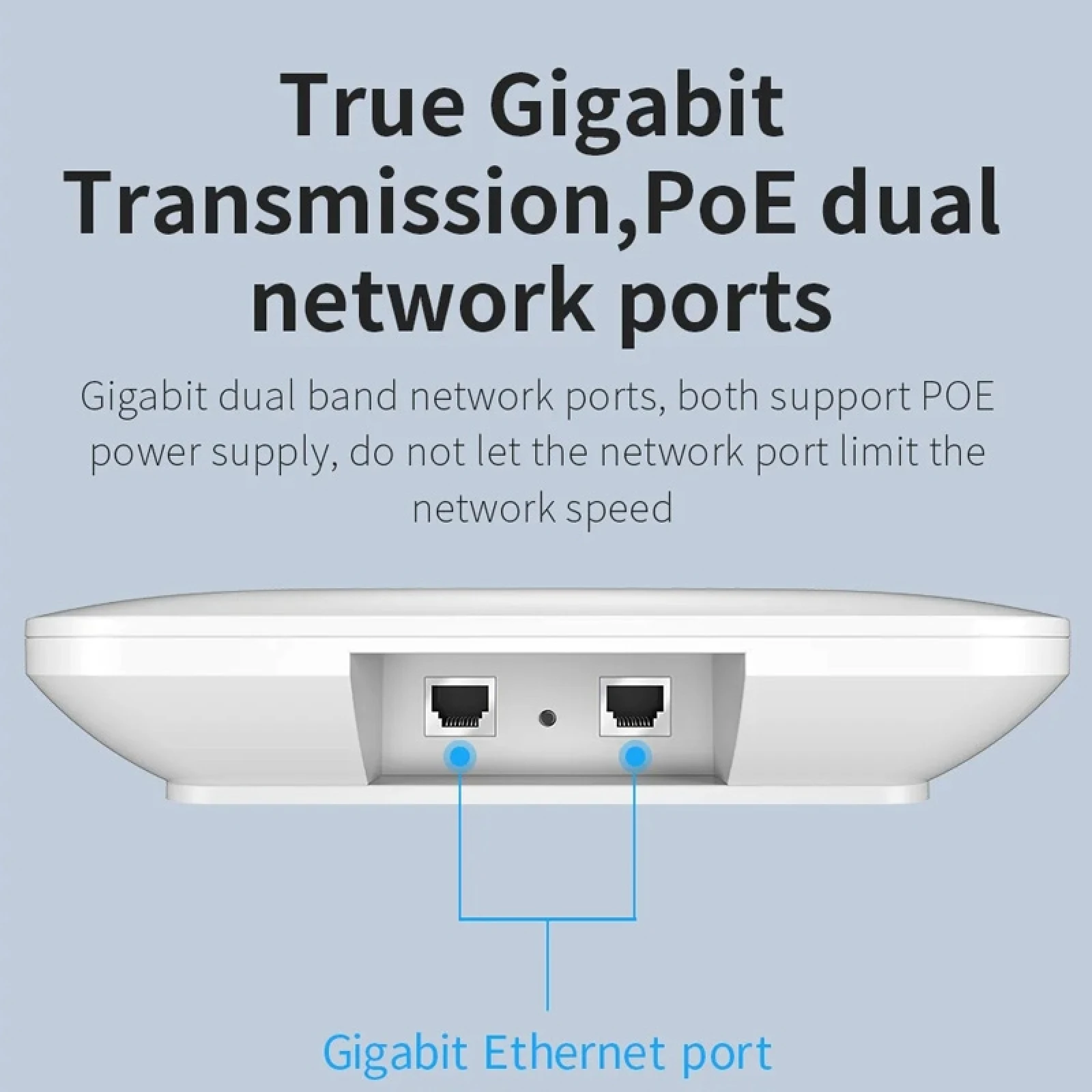 Imagem -04 - Comfast-repetidor Wifi de Teto ap Roteador com Porta Ethernet Dupla Gigabit ue Eua uk Plug Cf-e455ac 1200mbps 2.4g 5.8g