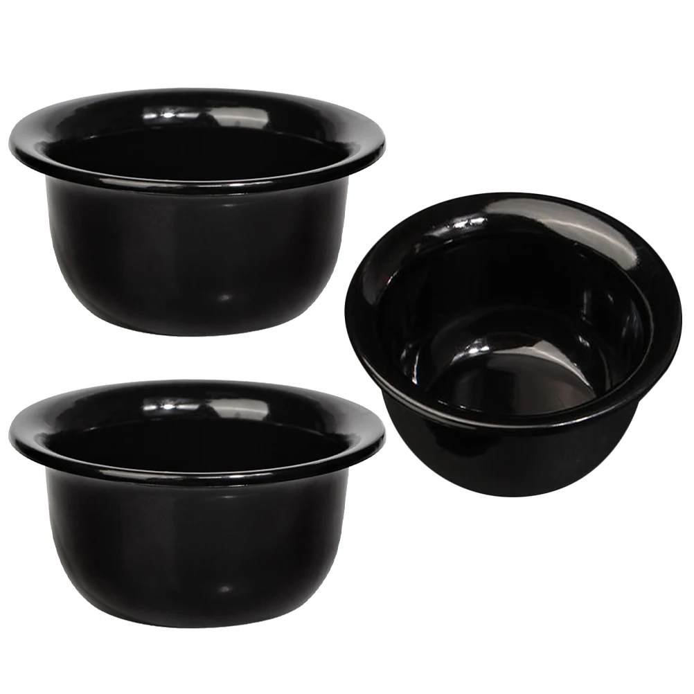 3 قطعة وعاء صابون الحلاقة للرجال أنيق قابل لإعادة الاستخدام الحلاقة القدح قاعدة قوية عدم الانزلاق المحمولة أداة الحلاقة للاستخدام الشخصي هدية