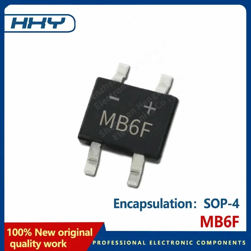 10PCS MB6F rectifier bridge pack SOP-4