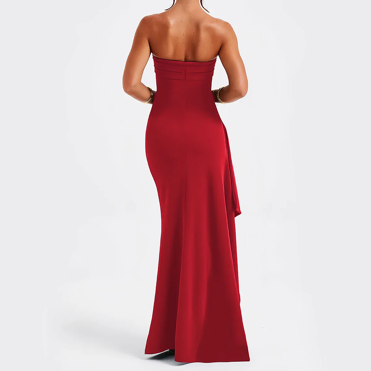 Sexy Off Shoulder Dress Women Bodycon Backless High Split Long Evening Dress Summer Dresses