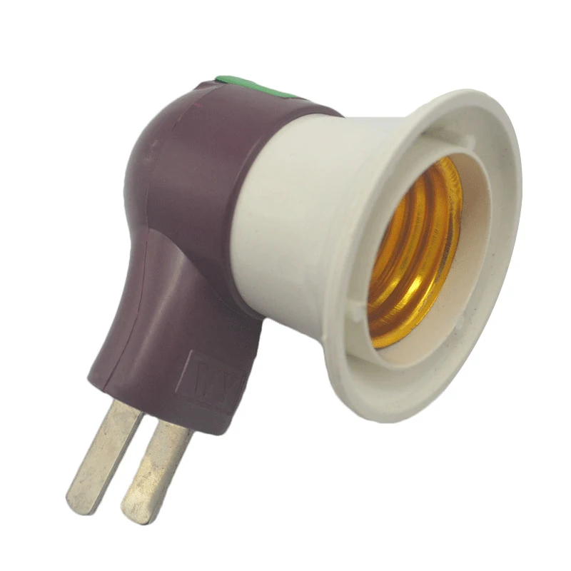 LED Light Lamp Bulbs Socket Base Holder EU/US Plug Adapter /OFF Switch White