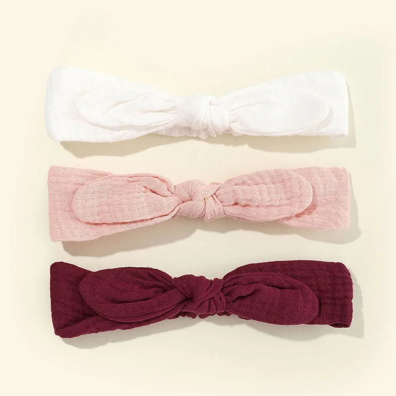 Baby Elastic Hair Bands Girl Headband Kids Cotton Headwear Knot Hair Accessories Soft Toddler Rabbit Ear Turban HB018