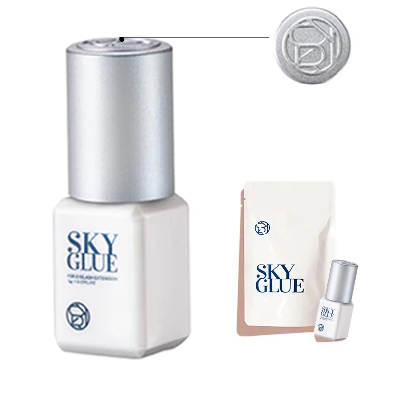 

Original Korea Sky glue TD Type For Eyelash Extensions Glue Clear Transparent Adhesive Fastest White Cap Sealed Bag
