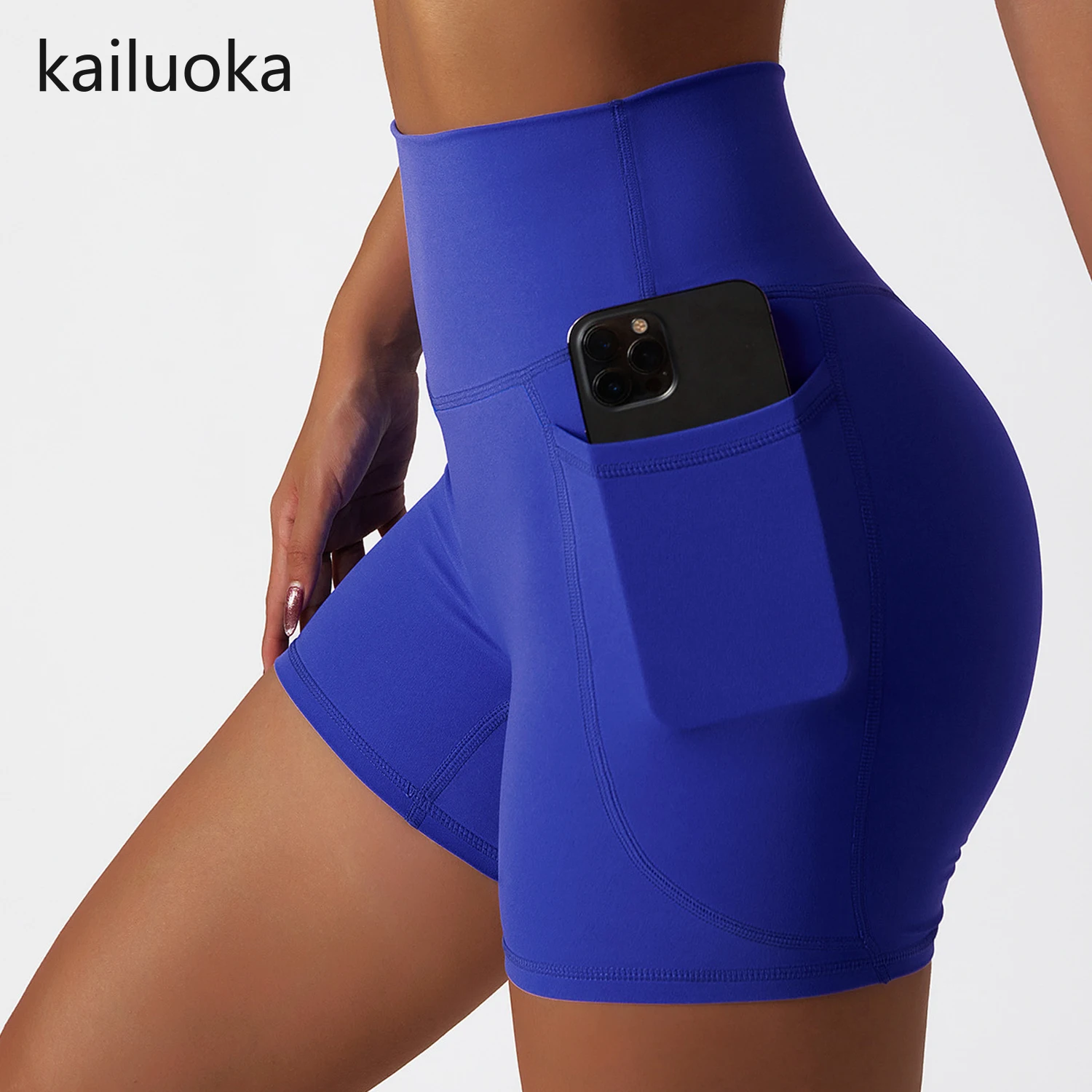 Shorts de cintura alta para mulheres, shorts de ginástica Yoga Push Up, roupas esportivas, booty workout, verão