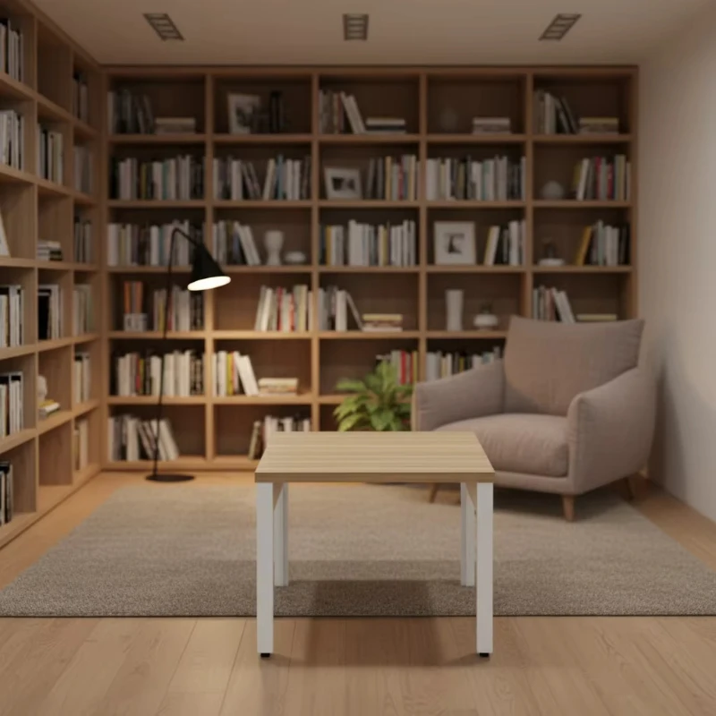 

Square coffee table steel frame modern style decorative parts living room decoration compact side table office