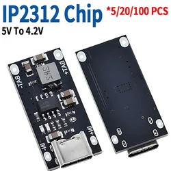 Type-C USB Input High Current 3A Polymer Ternary Lithium Battery Quick Fast Charging Board IP2312 CC/CV Mode 5V To 4.2V QC3.0