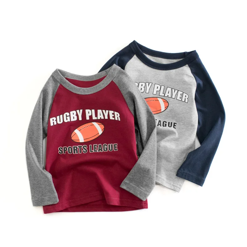 Spring Children's Bottom Shirt 2024 New Baby Clothing Boys Long sleeved T-shirt