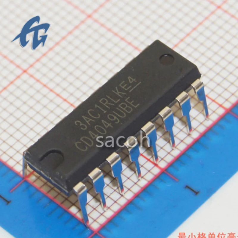 New Original 10Pcs CD4049UBE PDIP-16 Six Way Reverse Buffer Converter Chip IC Integrated Circuit Good Quality