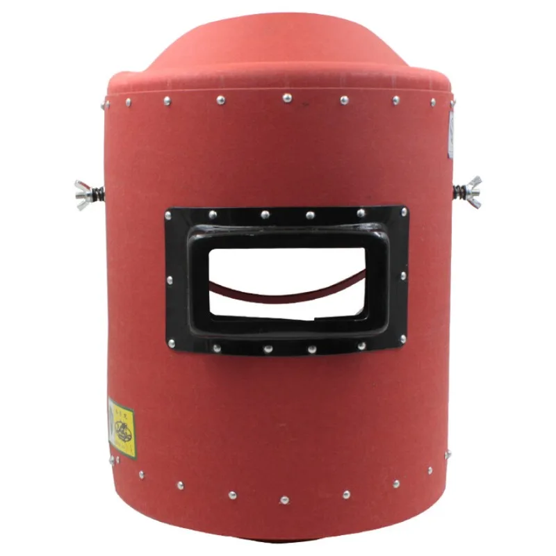 قناع لحام قبعة لحام أغطية رأس محمولة 1.5 غطاء لحام ورق فولاذي أحمر ممتاز #4