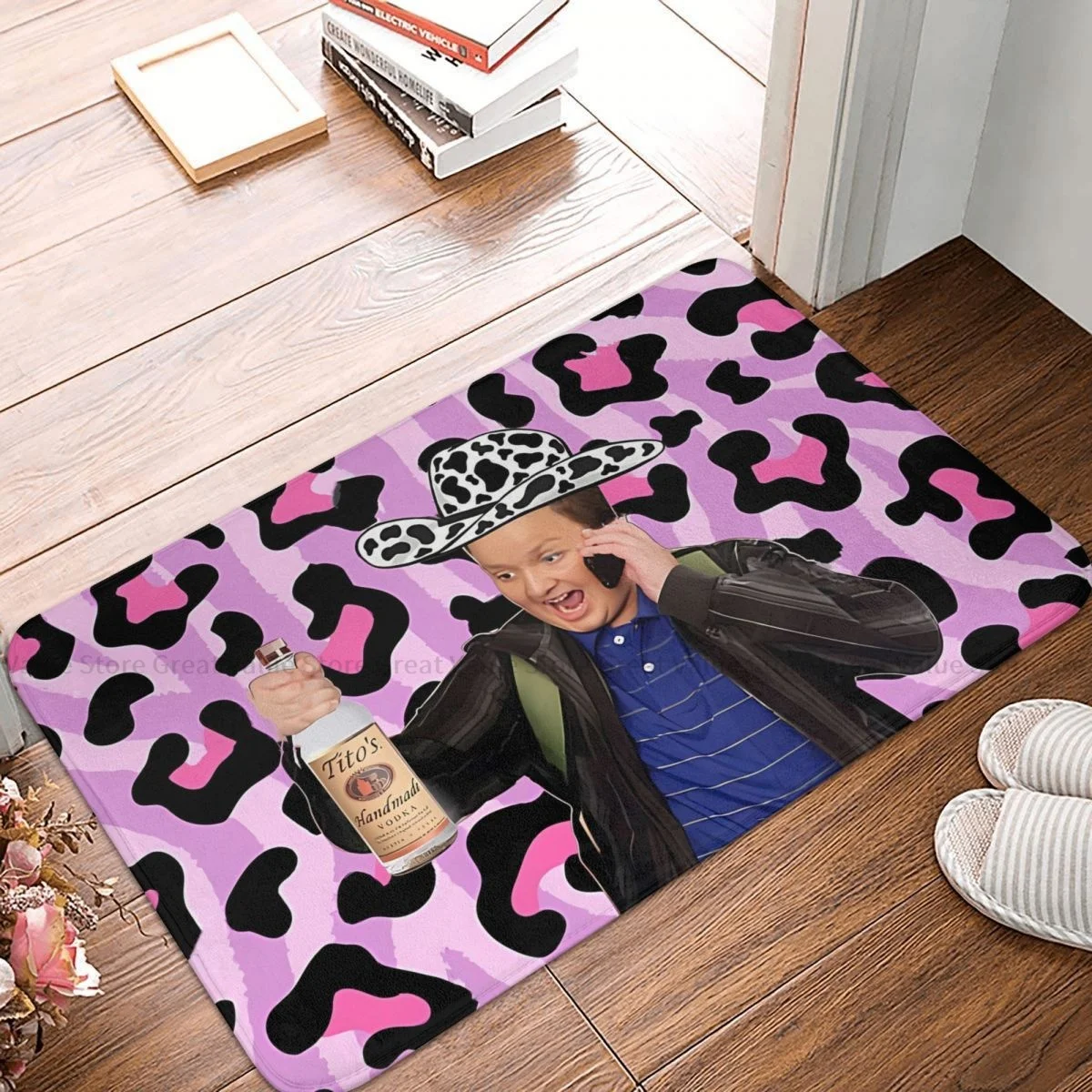 

Gibby ICarly Anti-Slip Doormat Living Room Mat Meme Gibbeh Drink Party Floor Carpet Entrance Door Rug Bedroom Decorative