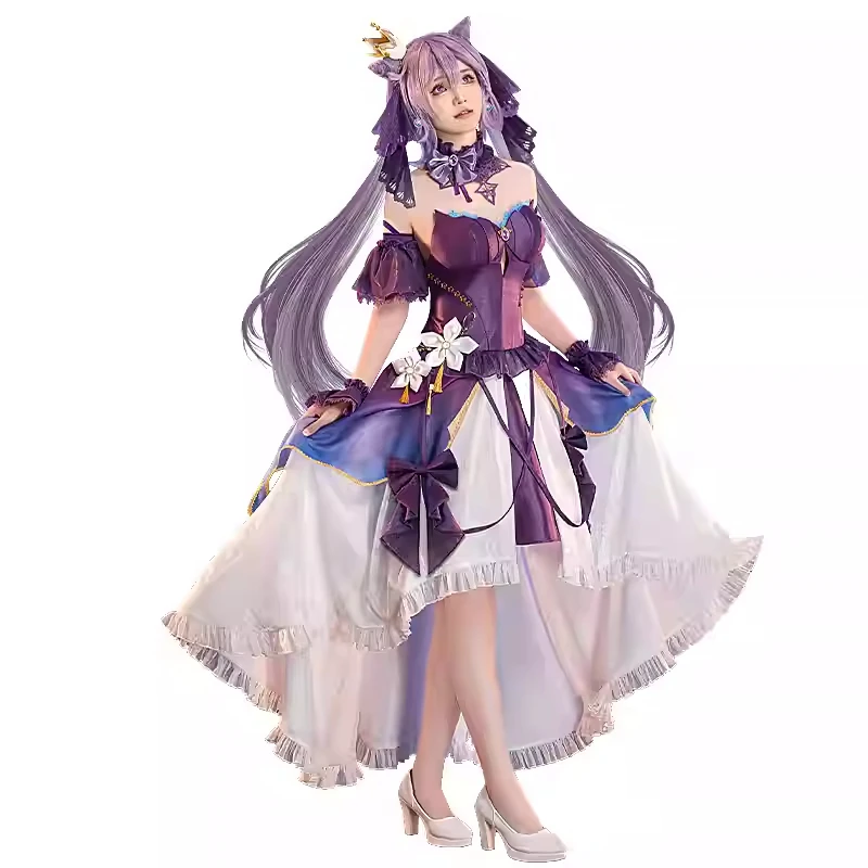 زي Keqing التنكري، الهالوين، عيد الميلاد، لعبة كوميدية للعب الأدوار، Anim S-XL، جديد 2025 متوفر في المخزون Genshin Impact