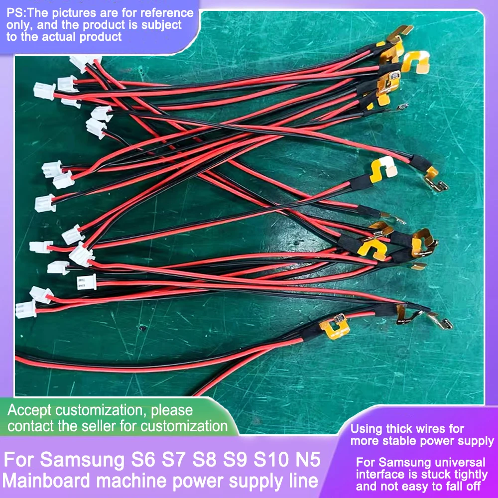 

2 Pin Terminal Cable Direct Supply Cable For Samsung Mobile Phones S6-S8/Note5-Note9 General Phones Motherboard Line Customized