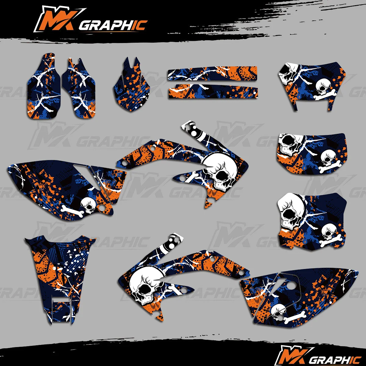 

For Honda CRF450X CRF 450 X 2005-2010 2011 2012 2013 2014 2015 2016 2017 2018 Motocross Graphic Background Decal Sticker Kit