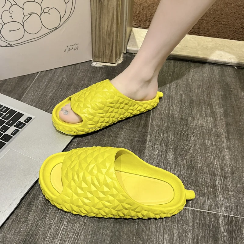 2023 Summer Fashion Durian Slippers For Women Eva Platform Soft Comfort House Slippers Trendy Street Beach Sandals