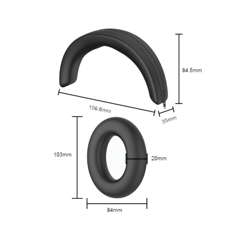 وسائد أذن أذن سيليكون لسماعات الرأس تأتي مع مجموعة عقال K1KF