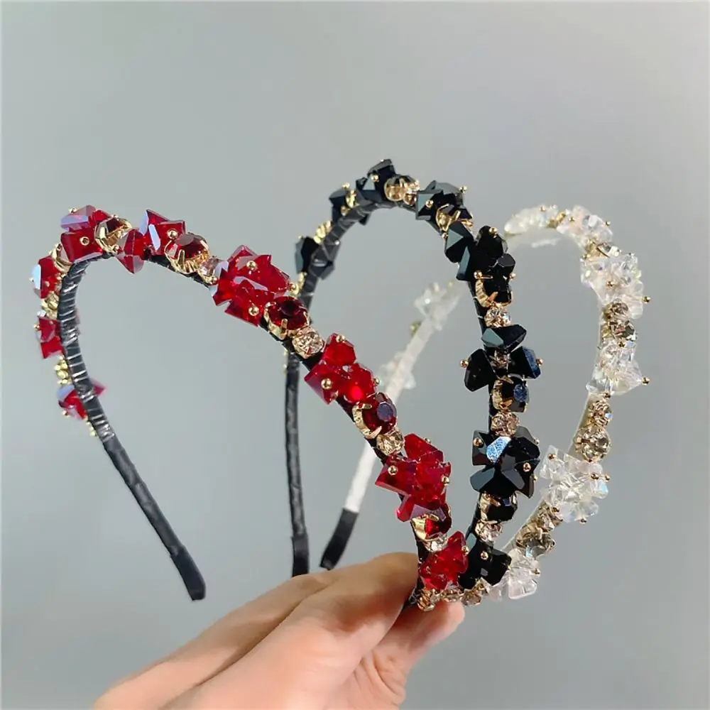 Fashion Crystal Rhinestone Hair Band for Women Hairband Elegant Headband Hair Hoop