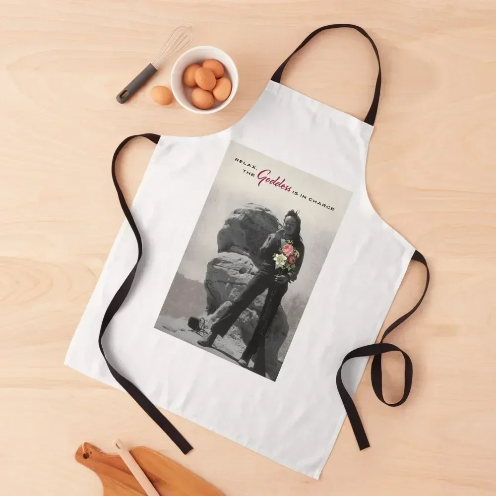 

Relax...The Goddess is in Charge Apron Men gift christmas For Cooking cookings for women Apron