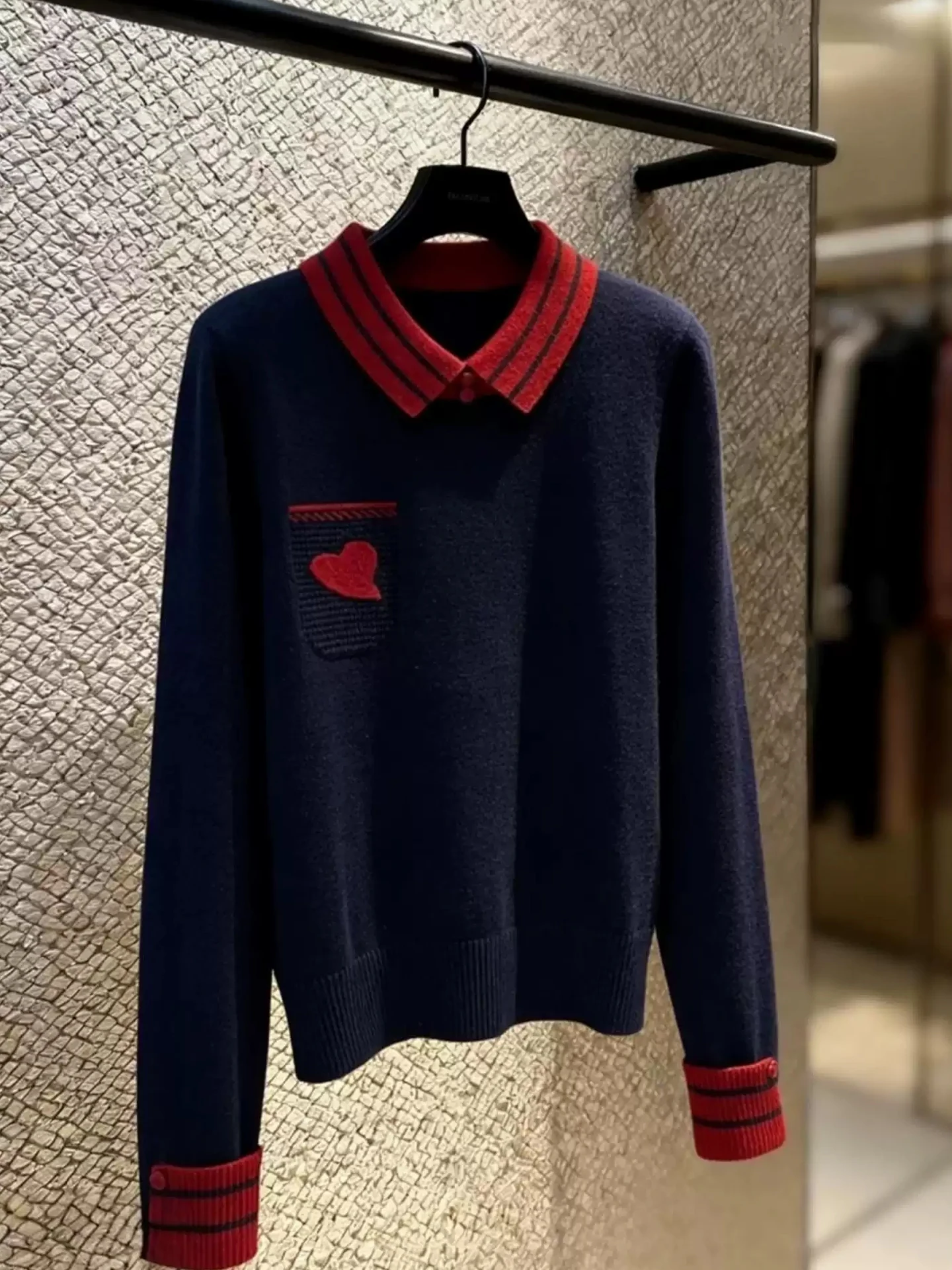 

Winter Commute Versatile Anti-Aging Ne Knitwear Faion Color Blo Design Long Sve Women's Top Sli Inner Wear