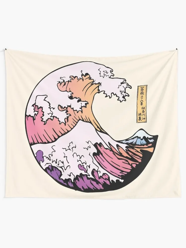 the great pastel wave Tapestry Carpet Wall Bedrooms Decor Home Supplies Tapestry