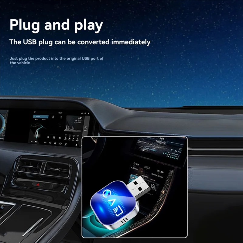 B27b 3 em 1 sem fio carplay carplay espelho link android auto usb dongle adaptador inteligente ai caixa com fio carplay para sem fio b