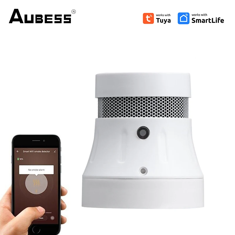 CORUI Tuya Wifi/Zigbee Smart Smoke Detector Security Alarm System Smart Life/tuya App Smoke Alarm Fire Security Protection
