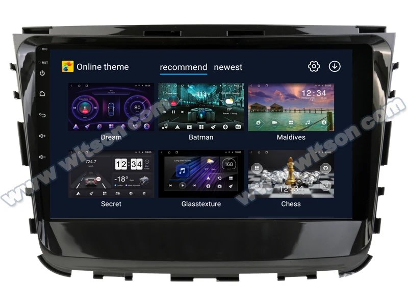 Autoradio da 9 pollici per SSANGYONG REXTON 2017-2021 lettore multimediale Android 12 lettore di navigazione GPS multimediale Stereo WIFI CARPLAY