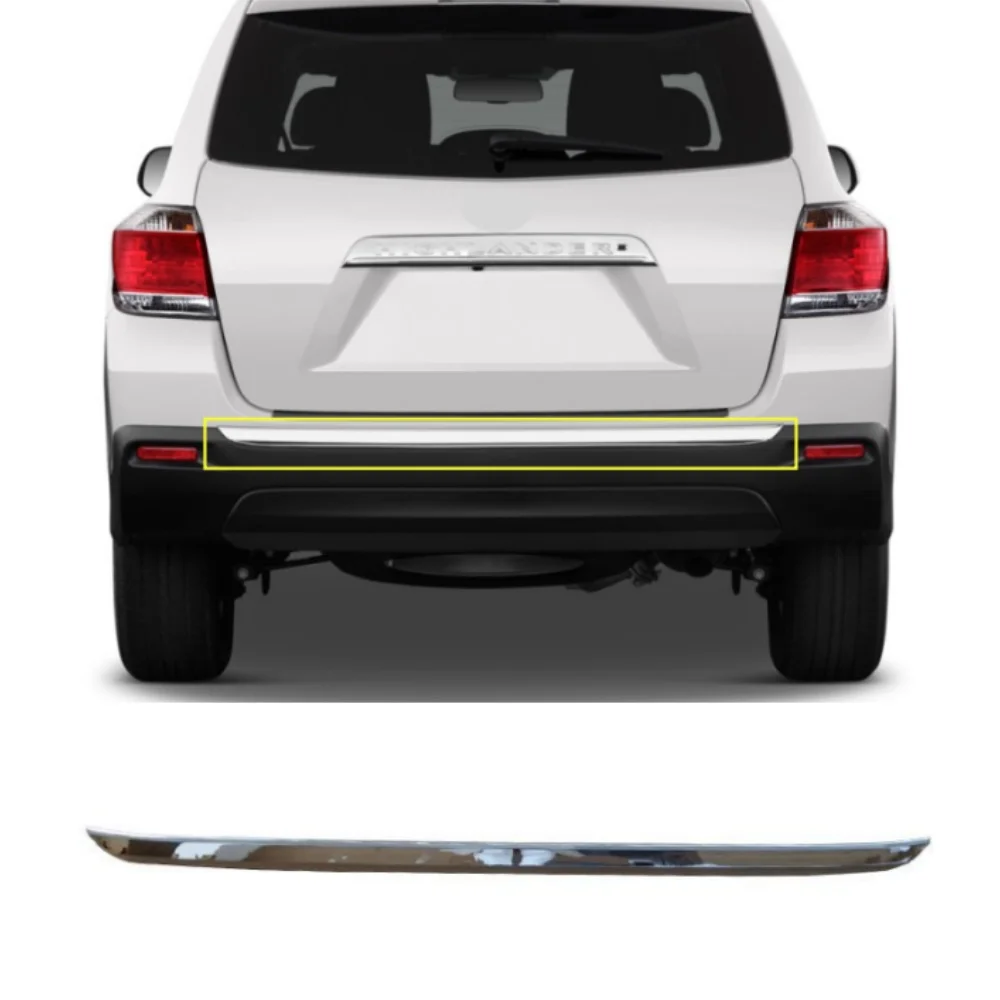 Front and rear bumper grille chrome strip For Toyota highlander 2012-2014