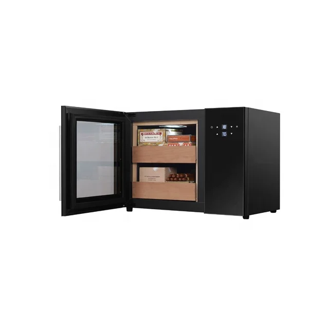 Electric Wine Cooler 40L Small Cigar Humidor Cooler For Home Or Hotel With Precise Thermostat