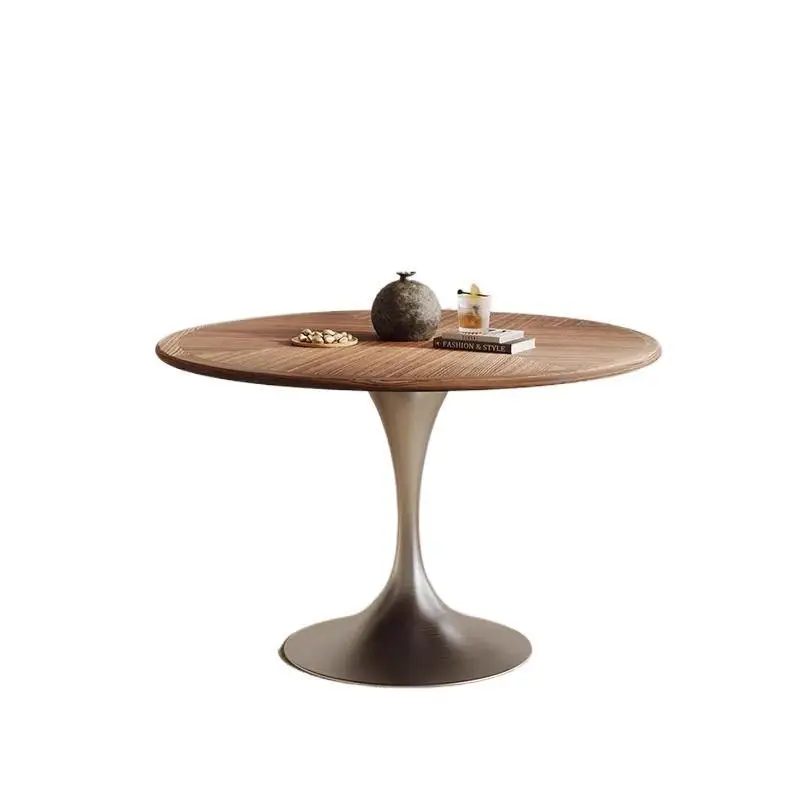 

Small apartment modern simple household dining table round dining table