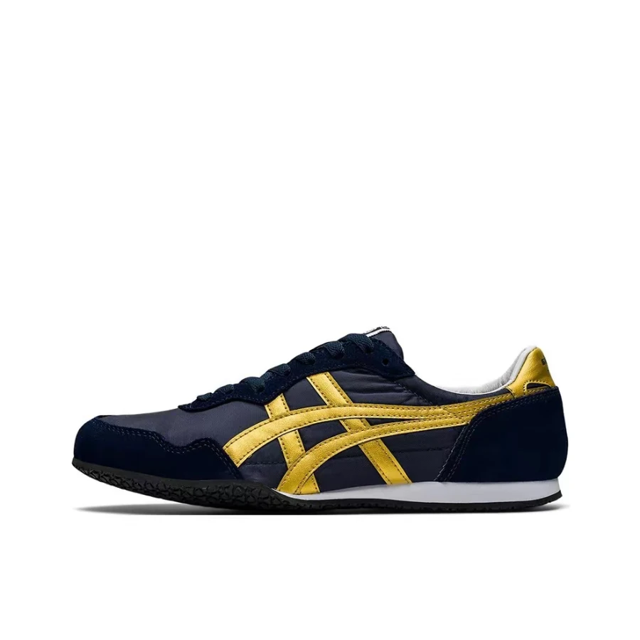 Onitsuka Tiger SERRANO Navy Blue Non-Slip Durable Balanced Lightweight Low-Top Casual Unisex Shoe Comfort Everyday 1183B400-400