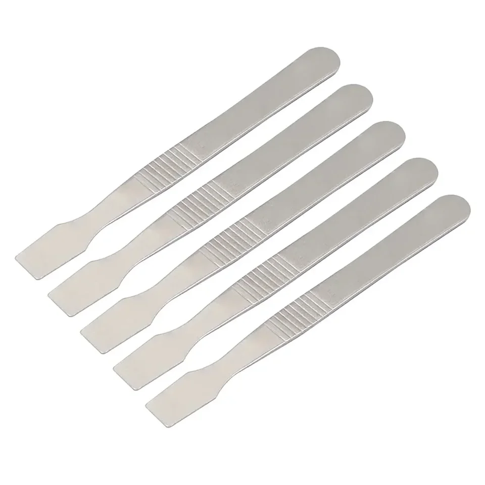 2-4 piezas de palanca metálica para reparación de teléfonos, 120x11 mm, acero inoxidable, para desmontaje electrónico 4