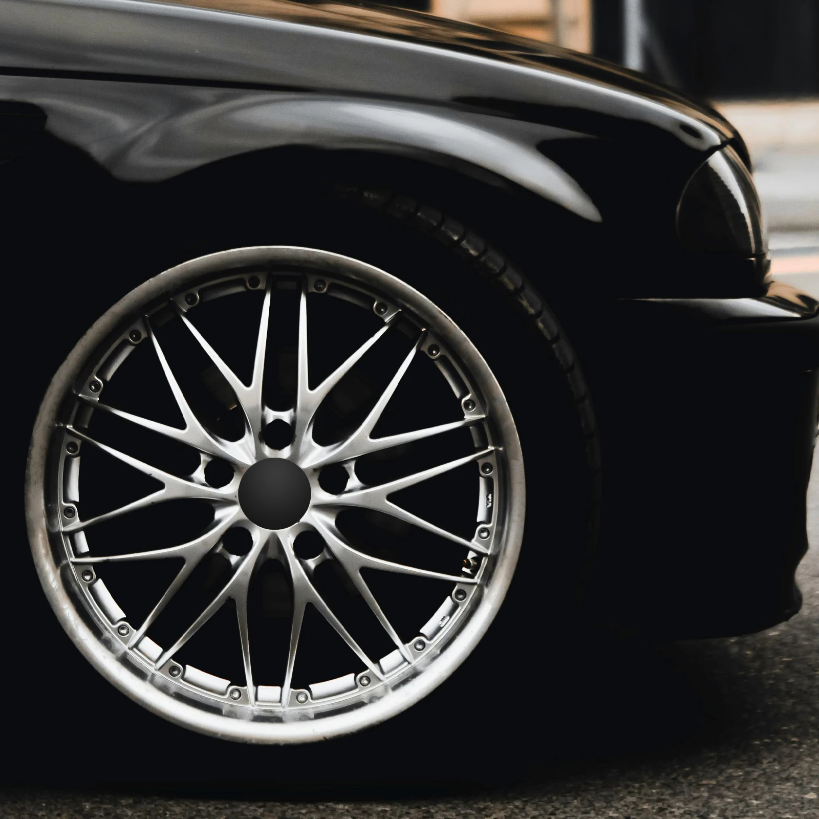 

4pcs Wheel Durable Tire Decals Decorative Decals Wheel Hub Center Cap Stickers Stylish Stickers