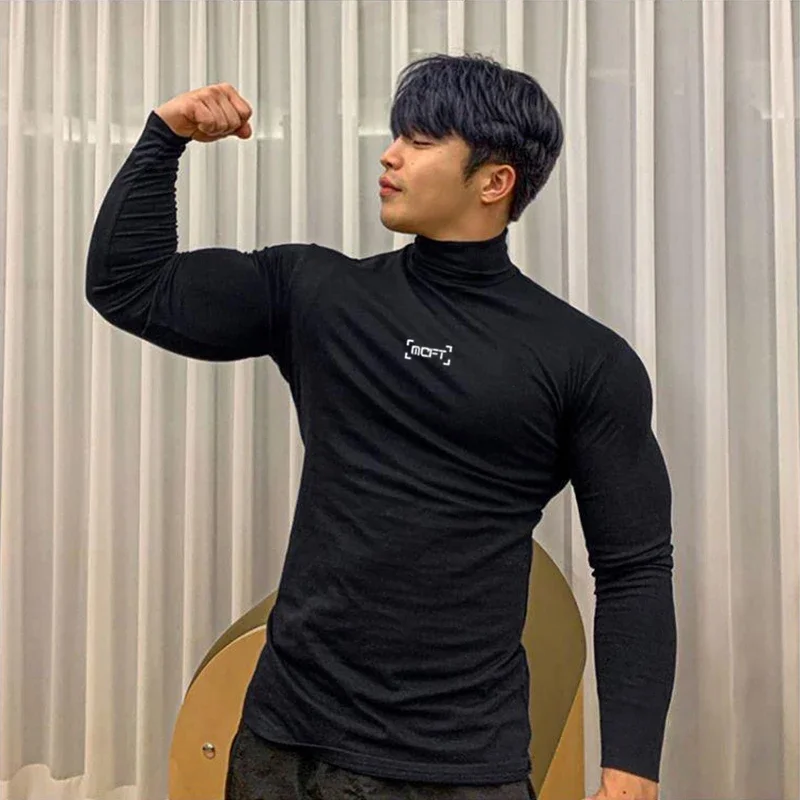 Gym T Shirt Men Fitness Bodybuilding Clothing Workout Quick Dry Long Sleeve Shirt Male Spring Sports Tops Compression Tee Shirt