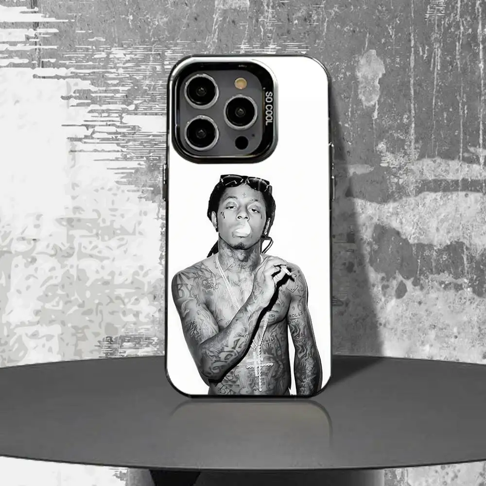 حافظة هاتف L-Lil W-Wayne Tha Carter VI لهاتف iPhone 16,15,14,13,12,11,Pro,XS,Max,Plus,Mini,SE4,E غطاء أسود غير لامع مقاوم للصدمات #5